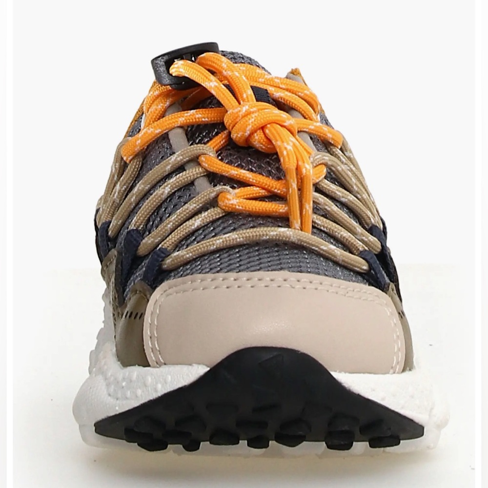 NWT Flower Mountain Raikiri Junior Sneaker in Beige-Taupe-Orange - Picture 4 of 13